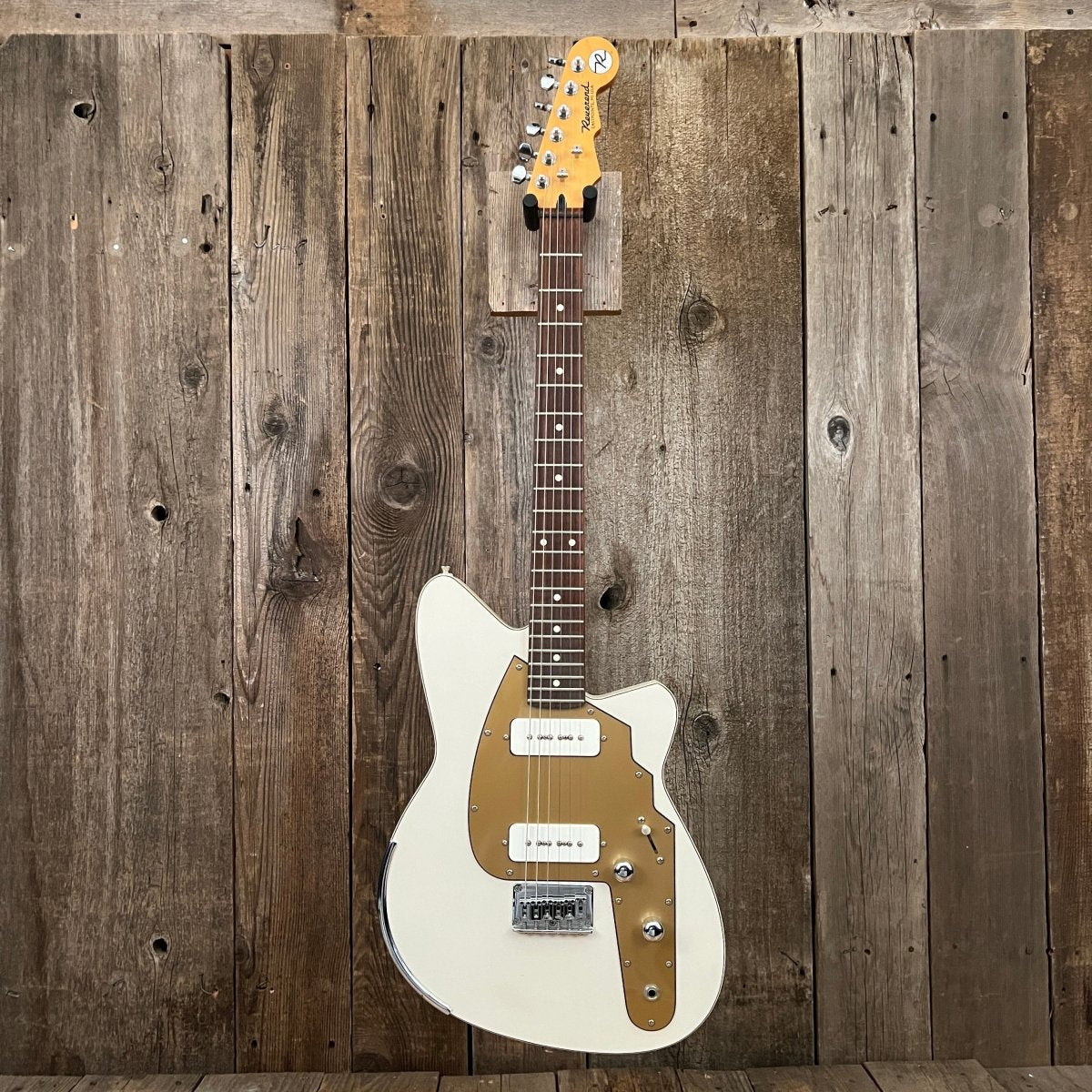 SOLD - Reverend Slingshot Aged White, Joe Naylor signed 1999 - Mahar's Vintage Guitars