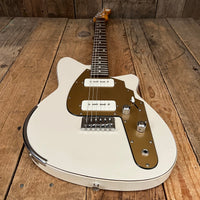 SOLD - Reverend Slingshot Aged White, Joe Naylor signed 1999 - Mahar's Vintage Guitars
