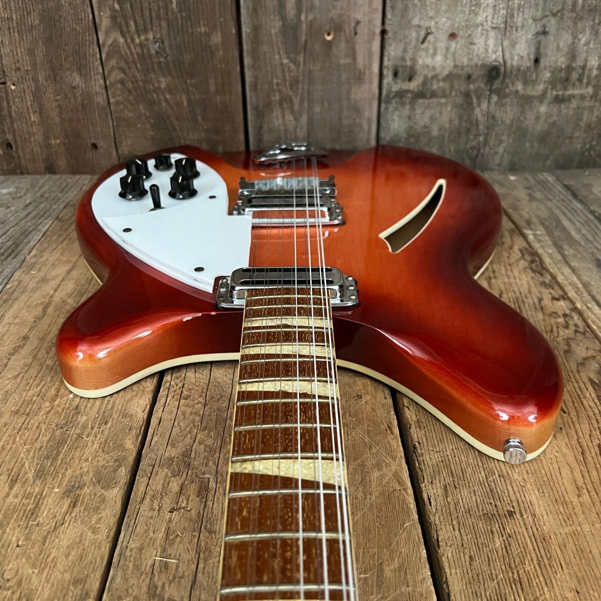 SOLD - Rickenbacker 360/12 Early Double Bound Back January 1965 Fireglo - Mahar's Vintage Guitars