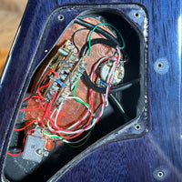 SOLD - Tom Anderson Guitarworks Top T Semi Hollow 2022 Natural Artic Blue Burst - Mahar's Vintage Guitars