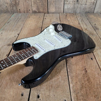 Squier Fender Stratocaster Black 2004 – MOTS Pickguard, No Case - Mahar's Vintage Guitars
