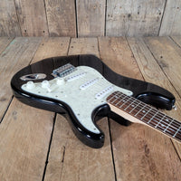 Squier Fender Stratocaster Black 2004 – MOTS Pickguard, No Case - Mahar's Vintage Guitars