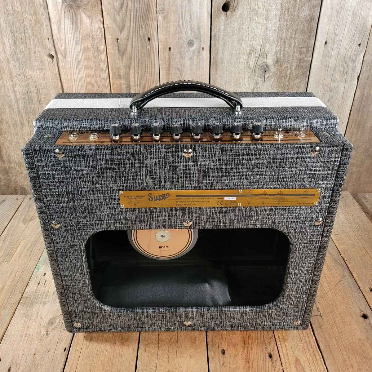 Supro Black Magick Reverb 1696RT – 25W 1x12 Tube Combo Amp, Vintage - Inspired 2020 - Mahar's Vintage Guitars