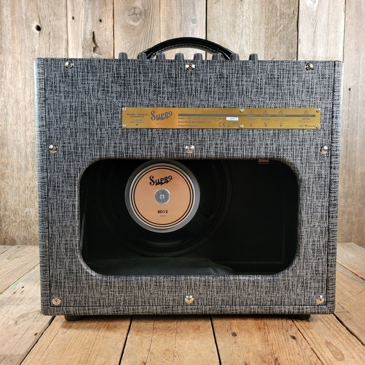 Supro Black Magick Reverb 1696RT – 25W 1x12 Tube Combo Amp, Vintage - Inspired 2020 - Mahar's Vintage Guitars