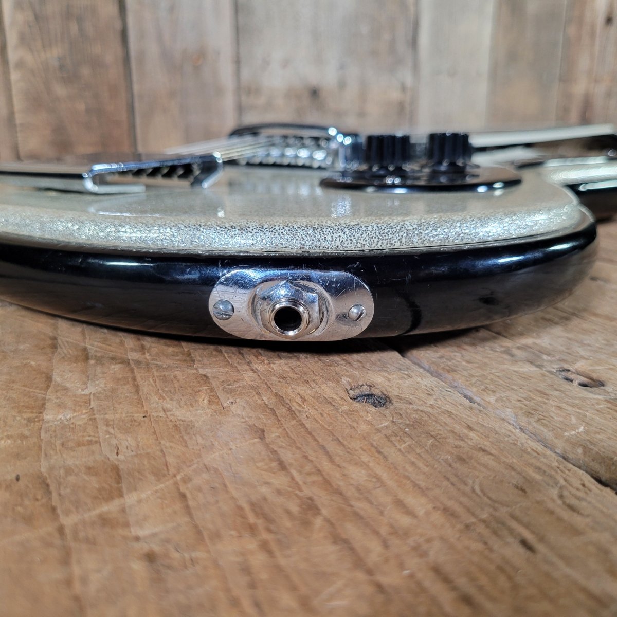 Tonemaster Imperial Model 20 – 1965 Crucianelli Silver Sparkle Vintage Guitar w/ Original Case - Mahar's Vintage Guitars