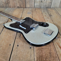 Tonemaster Imperial Model 20 – 1965 Crucianelli Silver Sparkle Vintage Guitar w/ Original Case - Mahar's Vintage Guitars