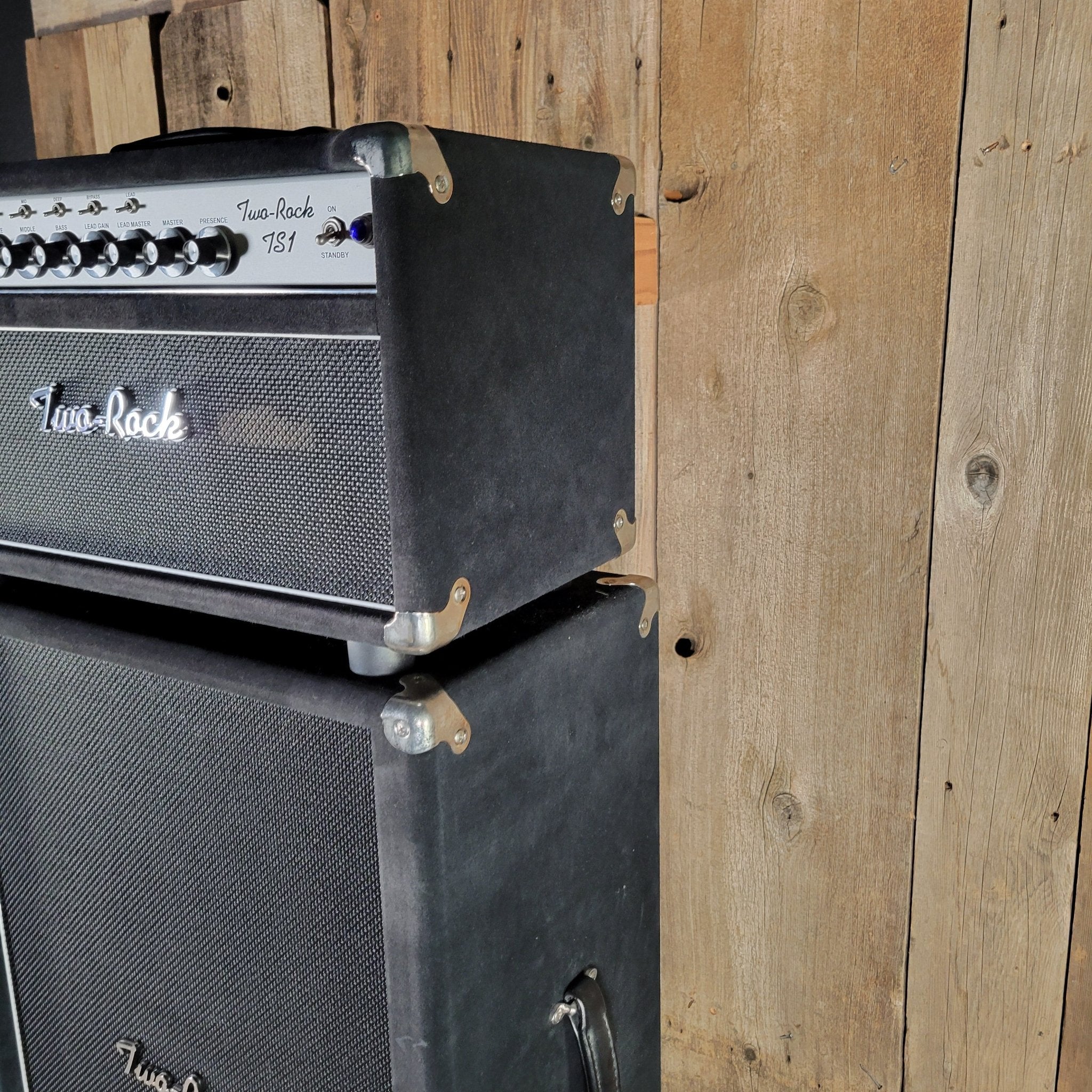Two - Rock TS1 100 - Watt Head Black Suede with 2x12 Cabinet – Handwired D - Style Tone - Mahar's Vintage Guitars