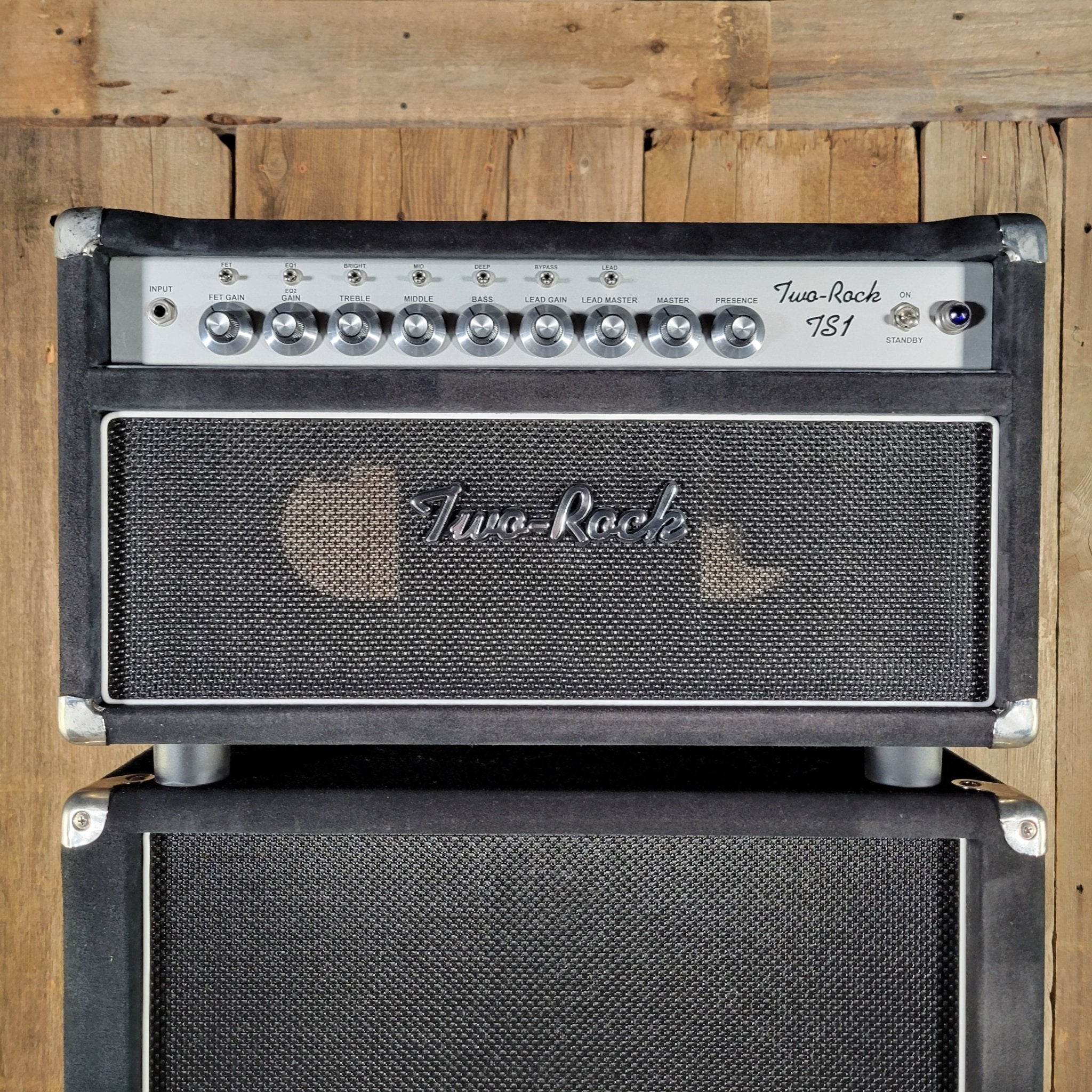 Two - Rock TS1 100 - Watt Head Black Suede with 2x12 Cabinet – Handwired D - Style Tone - Mahar's Vintage Guitars