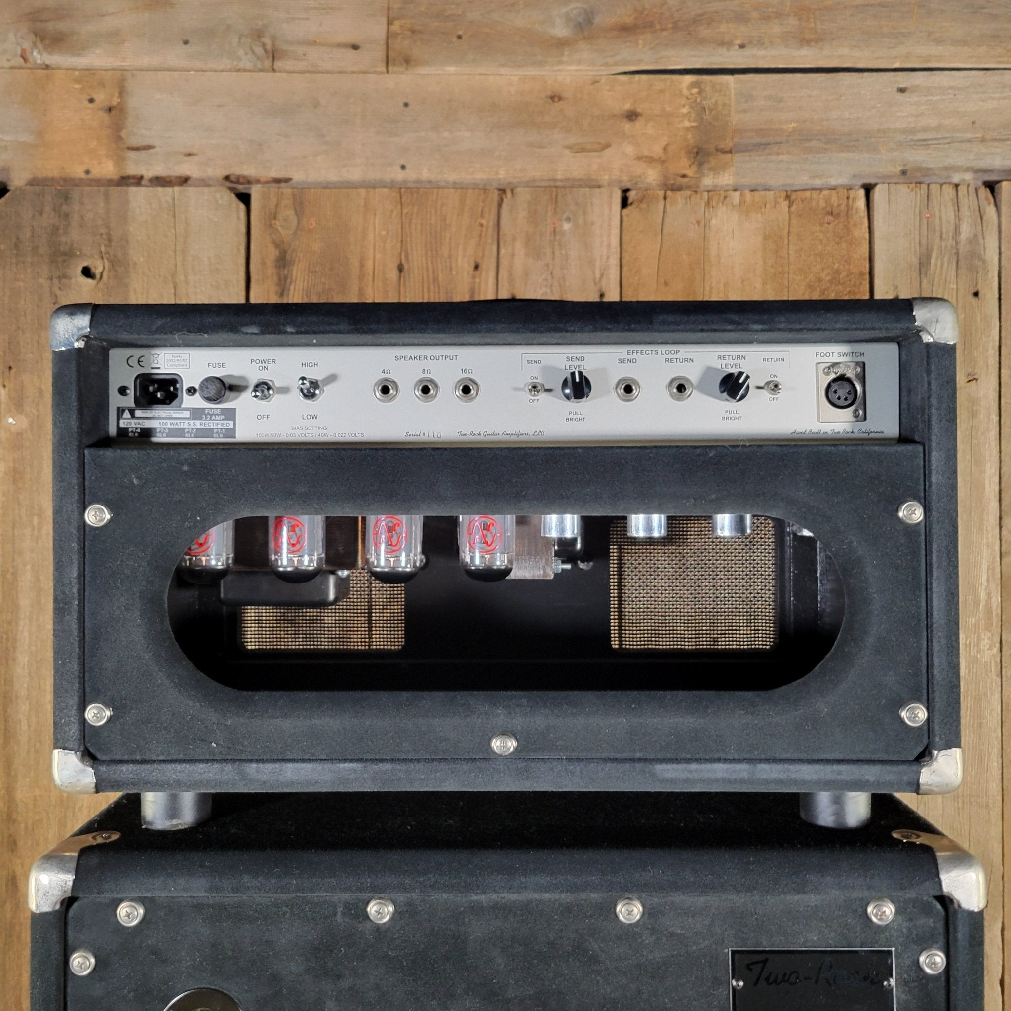 Two - Rock TS1 100 - Watt Head Black Suede with 2x12 Cabinet – Handwired D - Style Tone - Mahar's Vintage Guitars