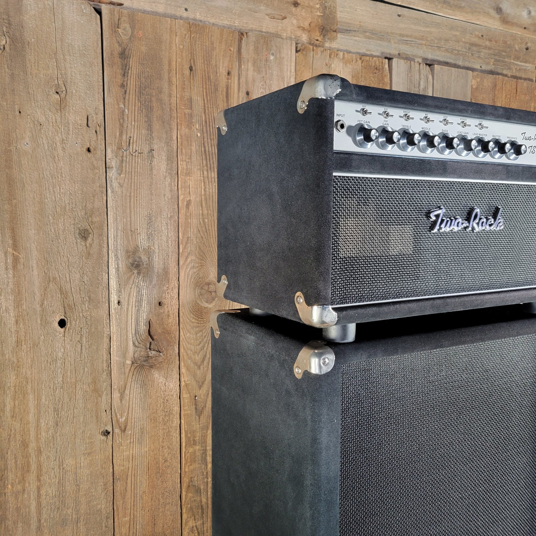 Two - Rock TS1 100 - Watt Head Black Suede with 2x12 Cabinet – Handwired D - Style Tone - Mahar's Vintage Guitars