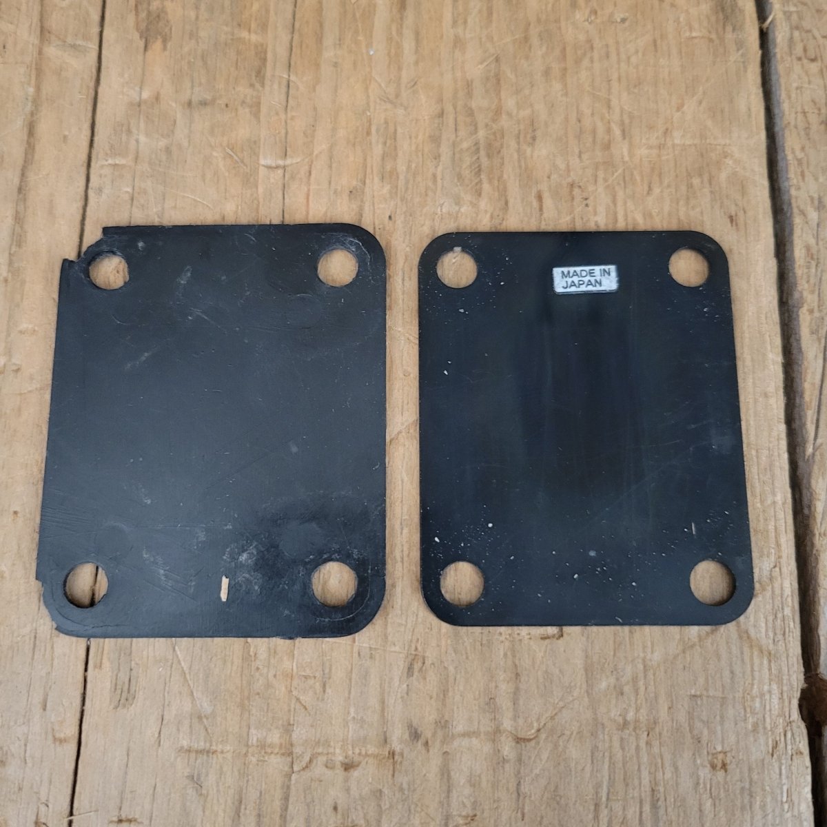 Unbranded Neck Plate MIJ 1970s Ibanez? Japan - Mahar's Vintage Guitars