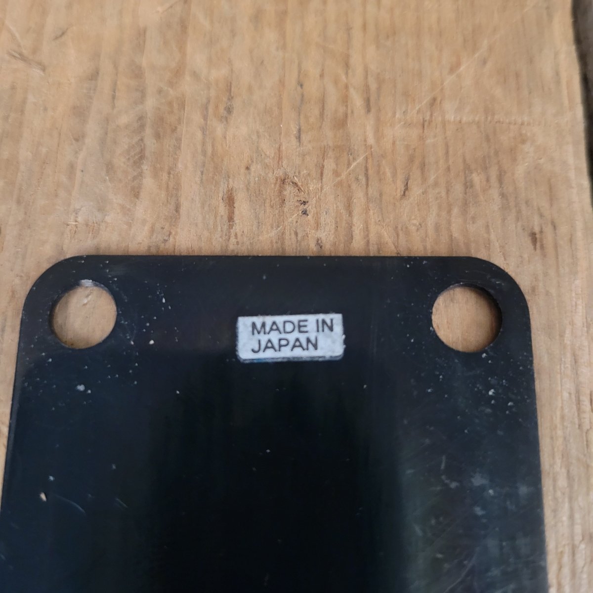 Unbranded Neck Plate MIJ 1970s Ibanez? Japan - Mahar's Vintage Guitars
