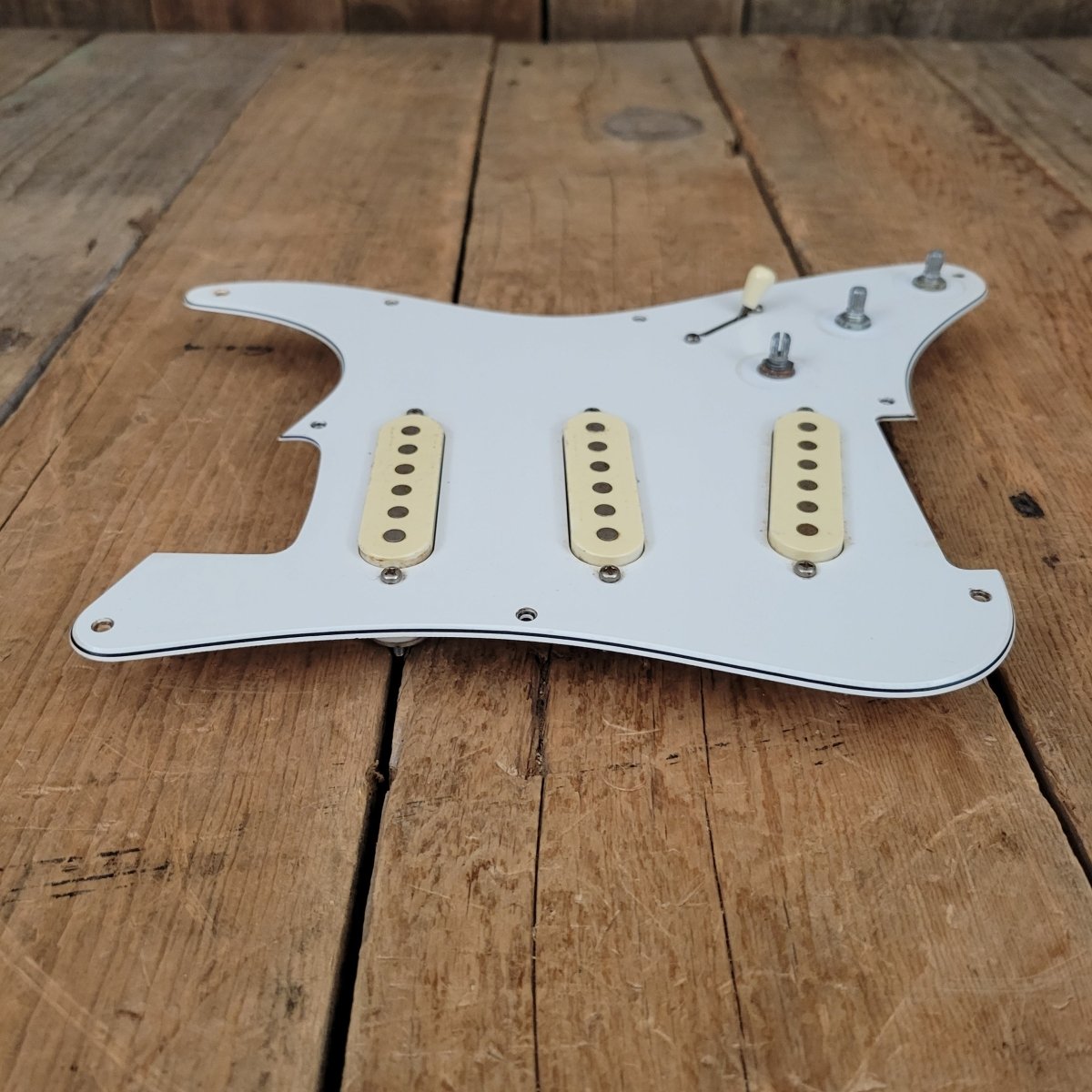 Unbranded Stratocaster Pickguard with Switch Pickups and Pots 1970s 1980s - Mahar's Vintage Guitars