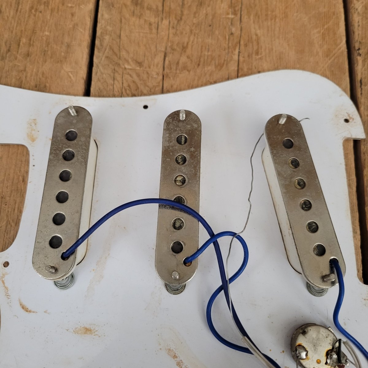 Unbranded Stratocaster Pickguard with Switch Pickups and Pots 1970s 1980s - Mahar's Vintage Guitars