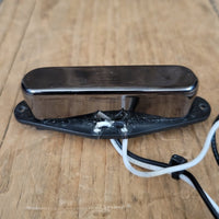 Unbranded Telecaster Neck Pickup Black Chrome Cover Long Leads - Mahar's Vintage Guitars
