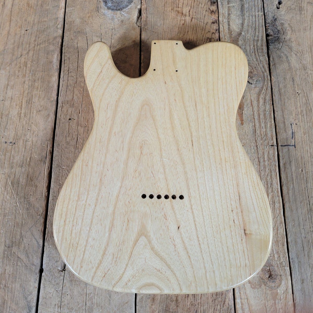 Unbranded Telecaster Style Ash Body Brush Finished - Mahar's Vintage Guitars