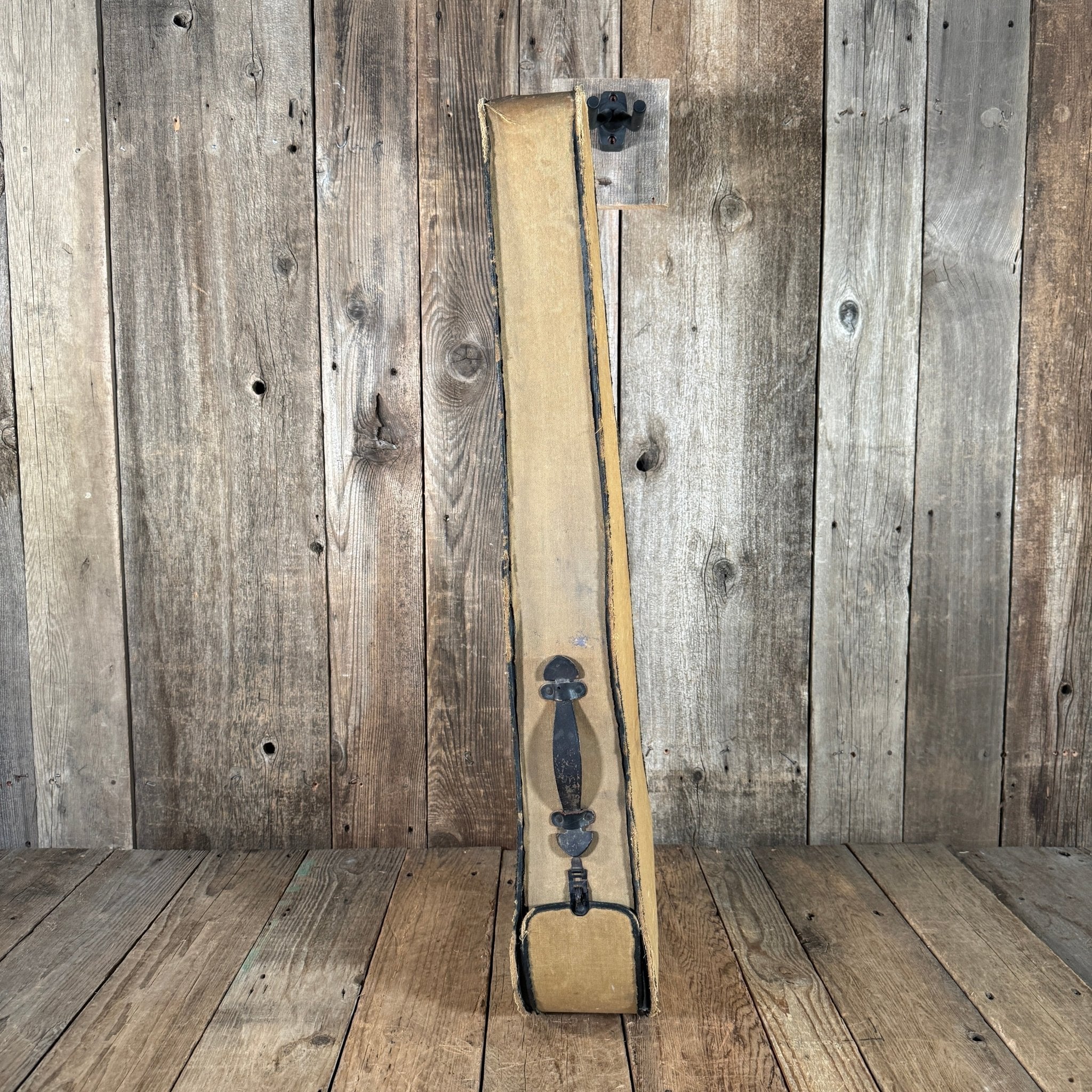 Unbranded Trap door parlor guitar case 1900s 1910s 1920s - Mahar's Vintage Guitars