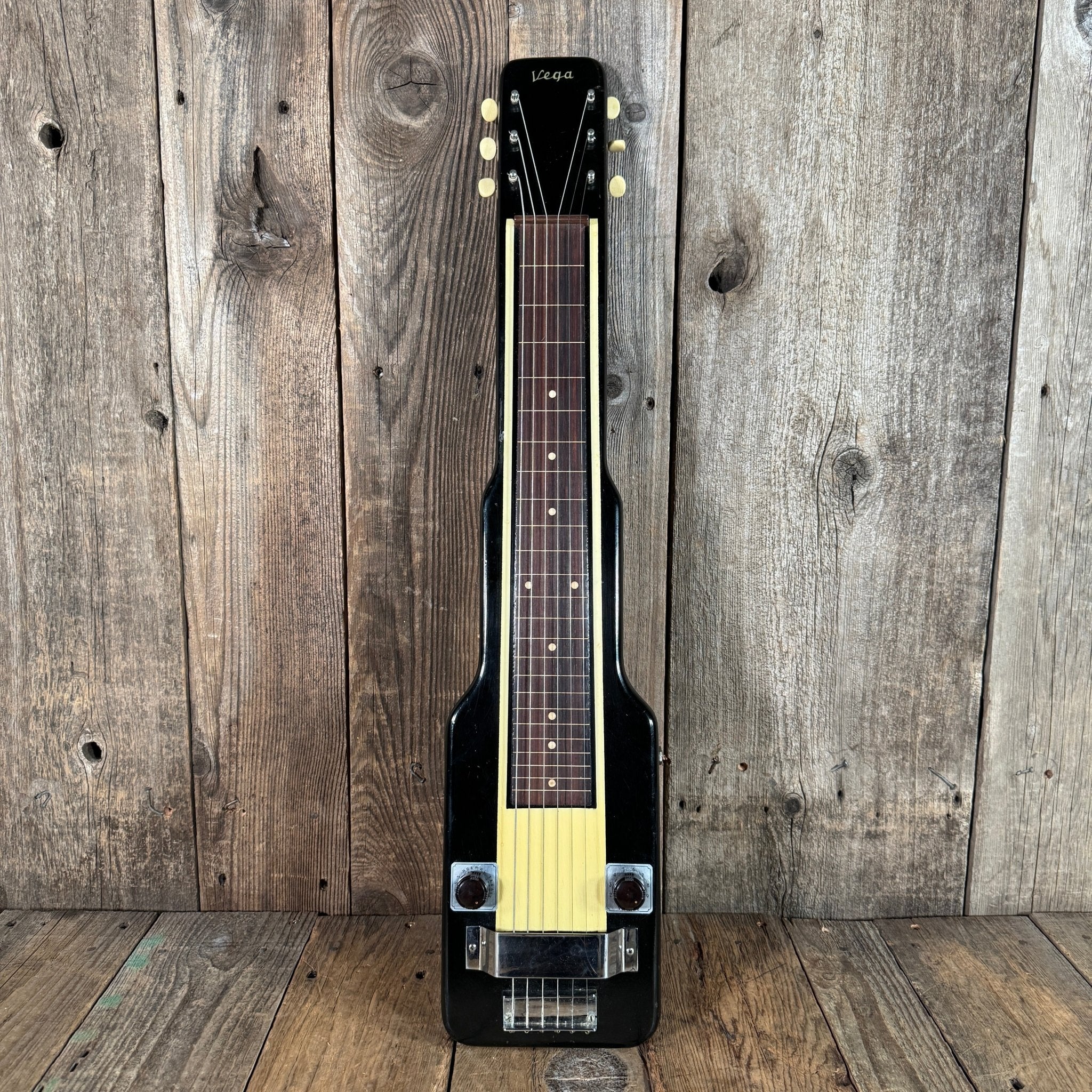 Vega Commander Lap Steel 1940s Black - Mahar's Vintage Guitars