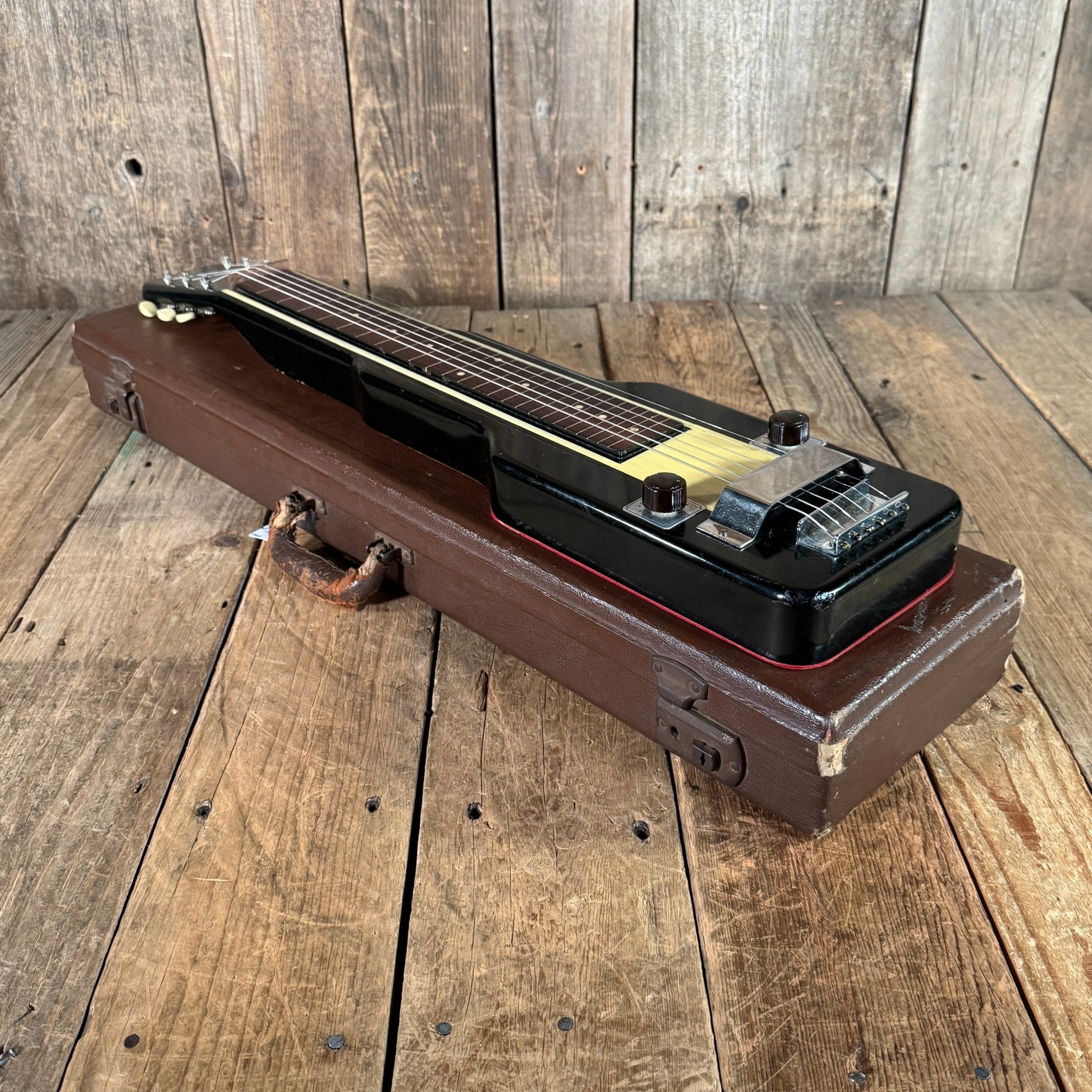 Vega Commander Lap Steel 1940s Black - Mahar's Vintage Guitars