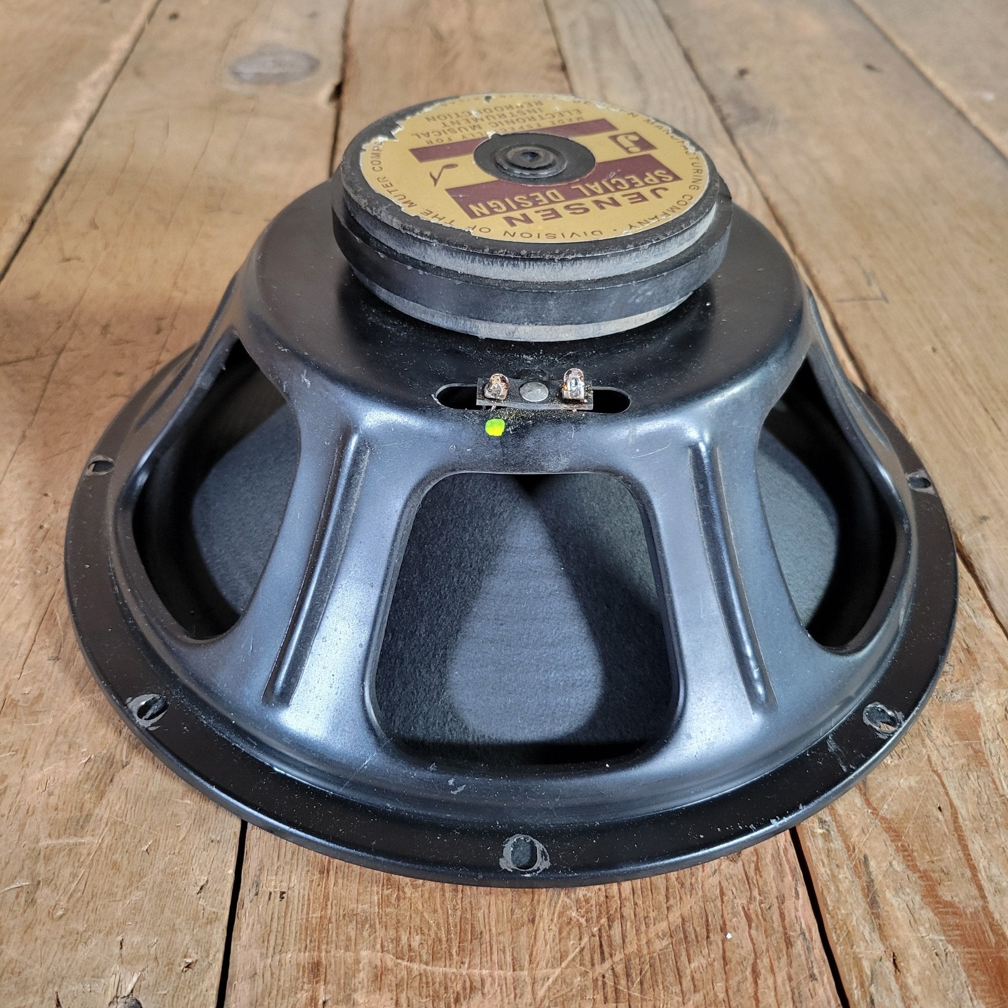 Vintage 1966 Jensen C12PS 12" Guitar Speaker – 8 Ohm, Ceramic, Original American Tone Recone - Mahar's Vintage Guitars