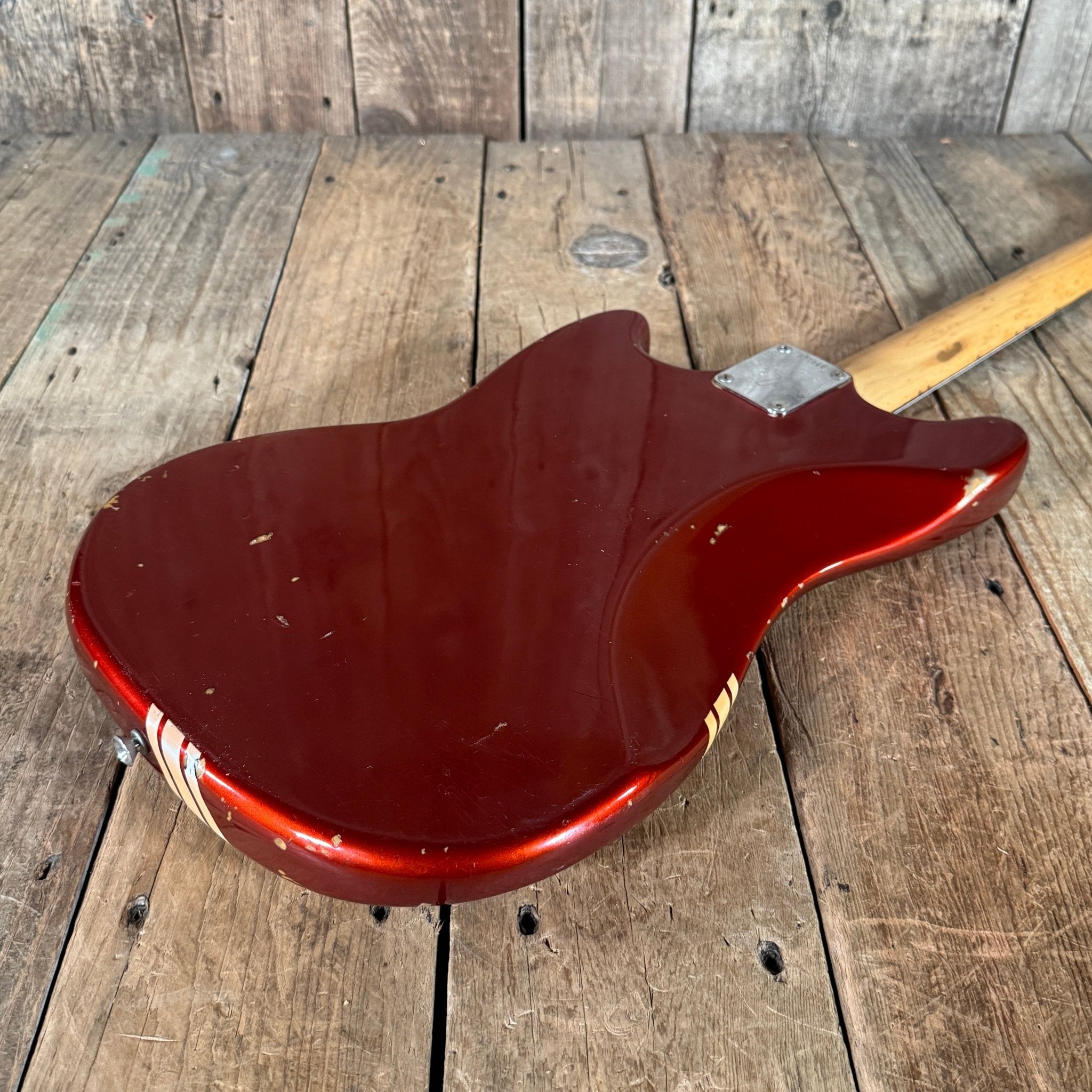 Vintage 1973 Fender Mustang – Competition Red Offset Classic - Mahar's Vintage Guitars