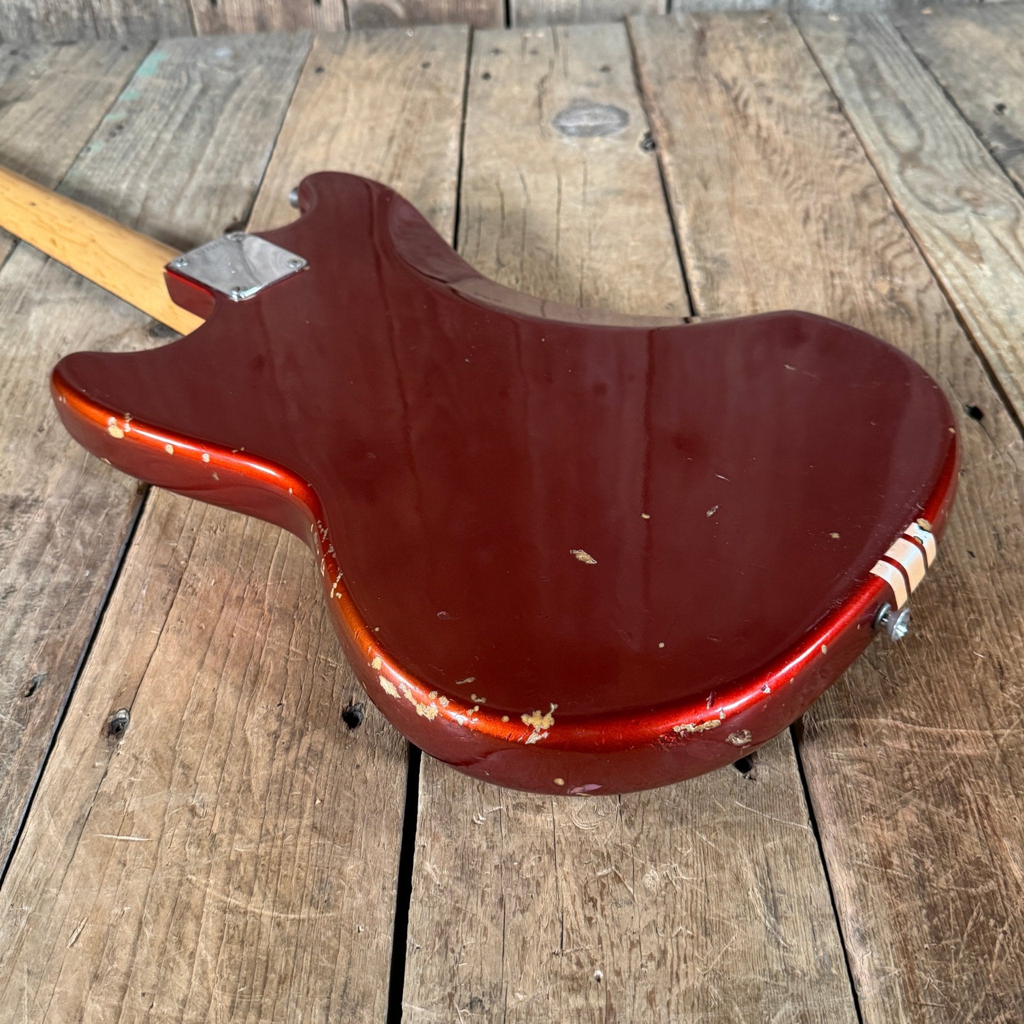 Vintage 1973 Fender Mustang – Competition Red Offset Classic - Mahar's Vintage Guitars