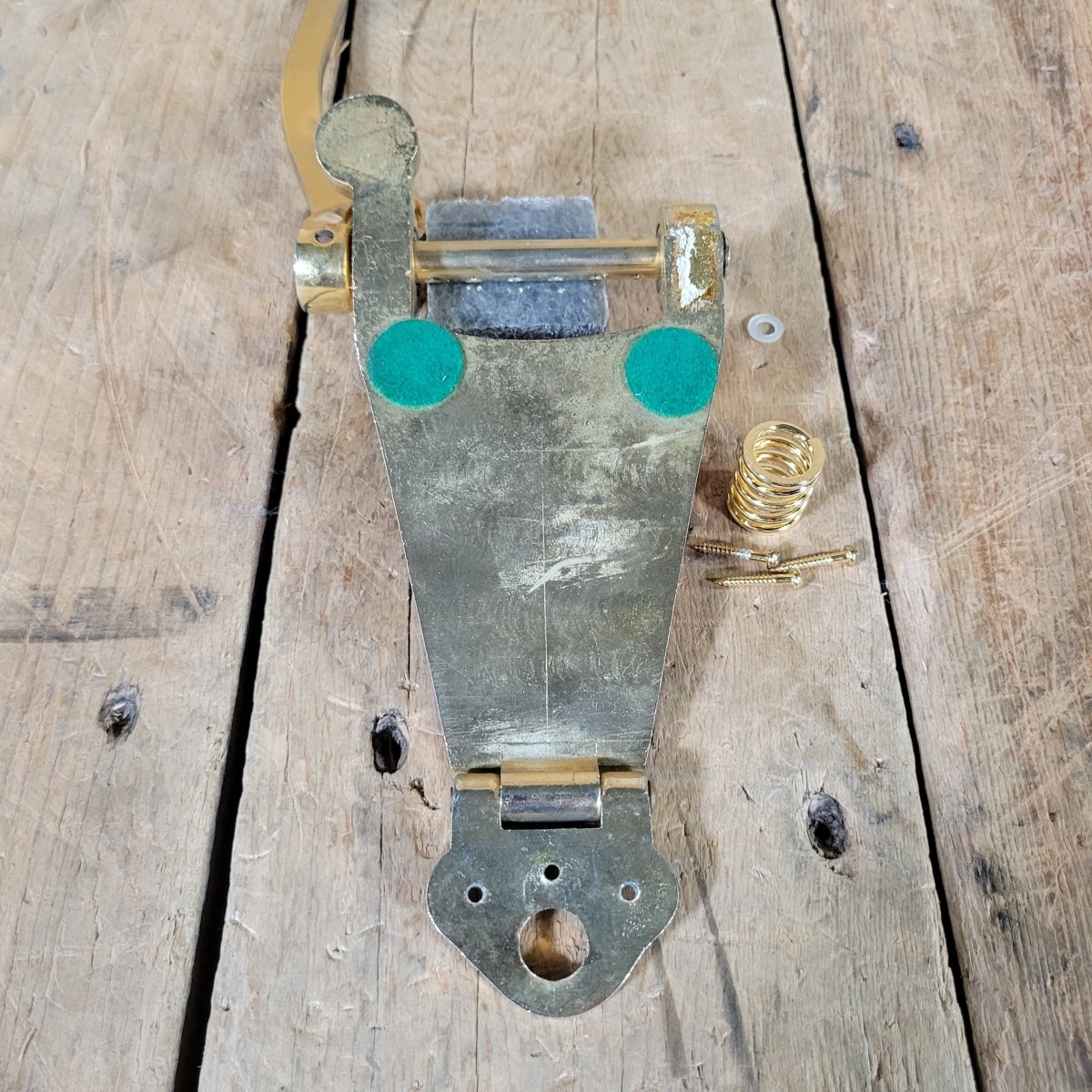 Vintage Bigsby - Style Gold Tremolo Tailpiece 1960s–70s Lawsuit Era Ibanez Kawai - Mahar's Vintage Guitars