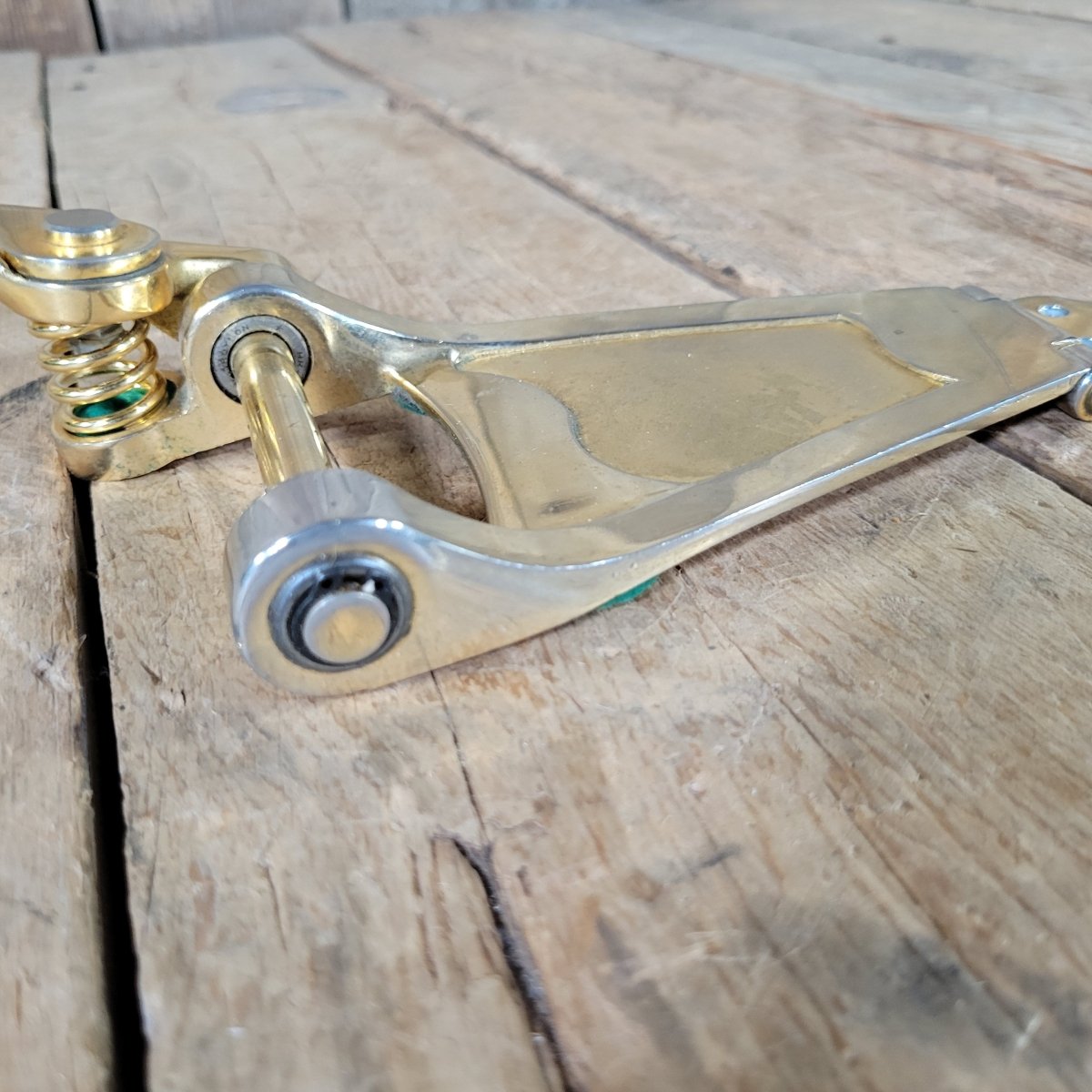 Vintage Bigsby - Style Gold Tremolo Tailpiece 1960s–70s Lawsuit Era Ibanez Kawai - Mahar's Vintage Guitars