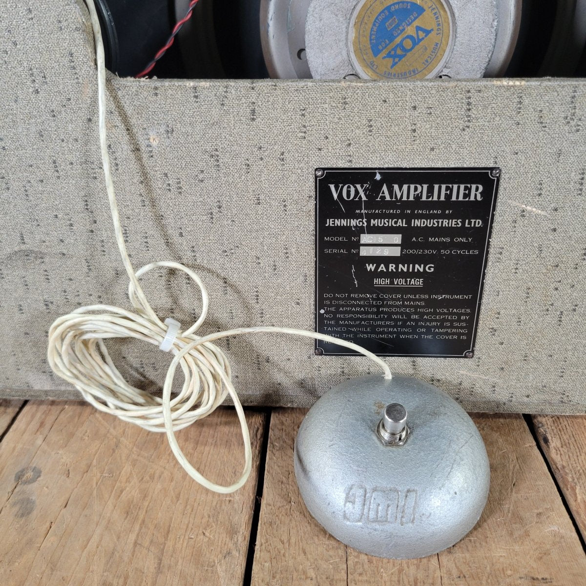 Vox AC15 1960 Two Tone Version 7 Third Circuit EF86 1960 - Mahar's Vintage Guitars