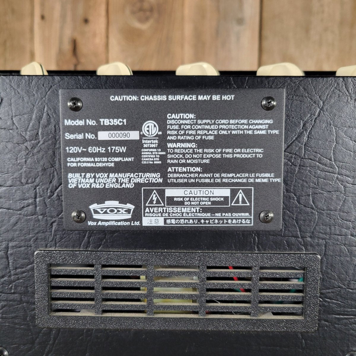 Vox TC35C2 Tony Bruno Designed 35 - Watt 2x12 Combo – Near Mint - Mahar's Vintage Guitars