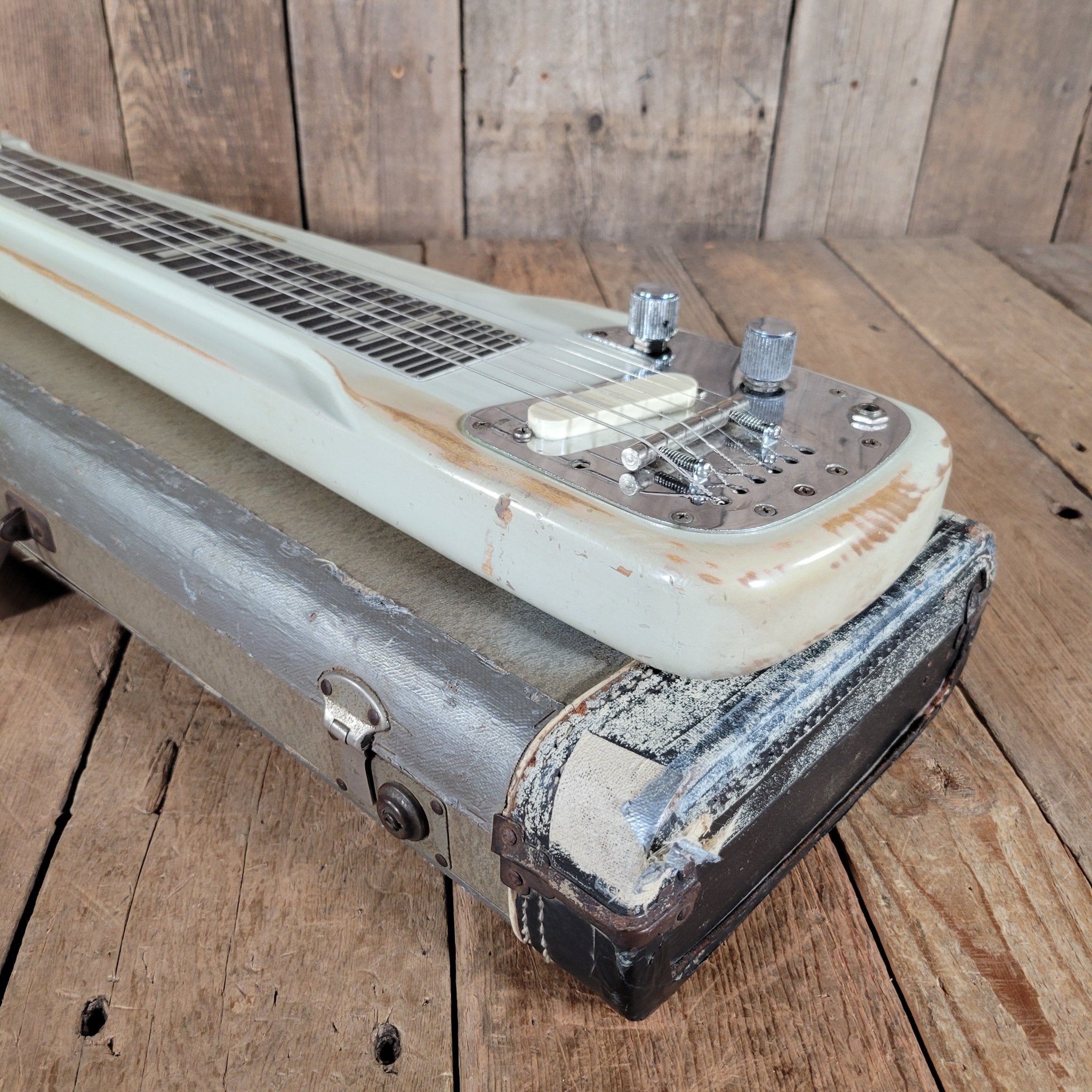 White by Fender Studio Deluxe Lap & Table Steel Guitar 1954 – Vintage Fender - Made Steel with Classic Tone - Mahar's Vintage Guitars
