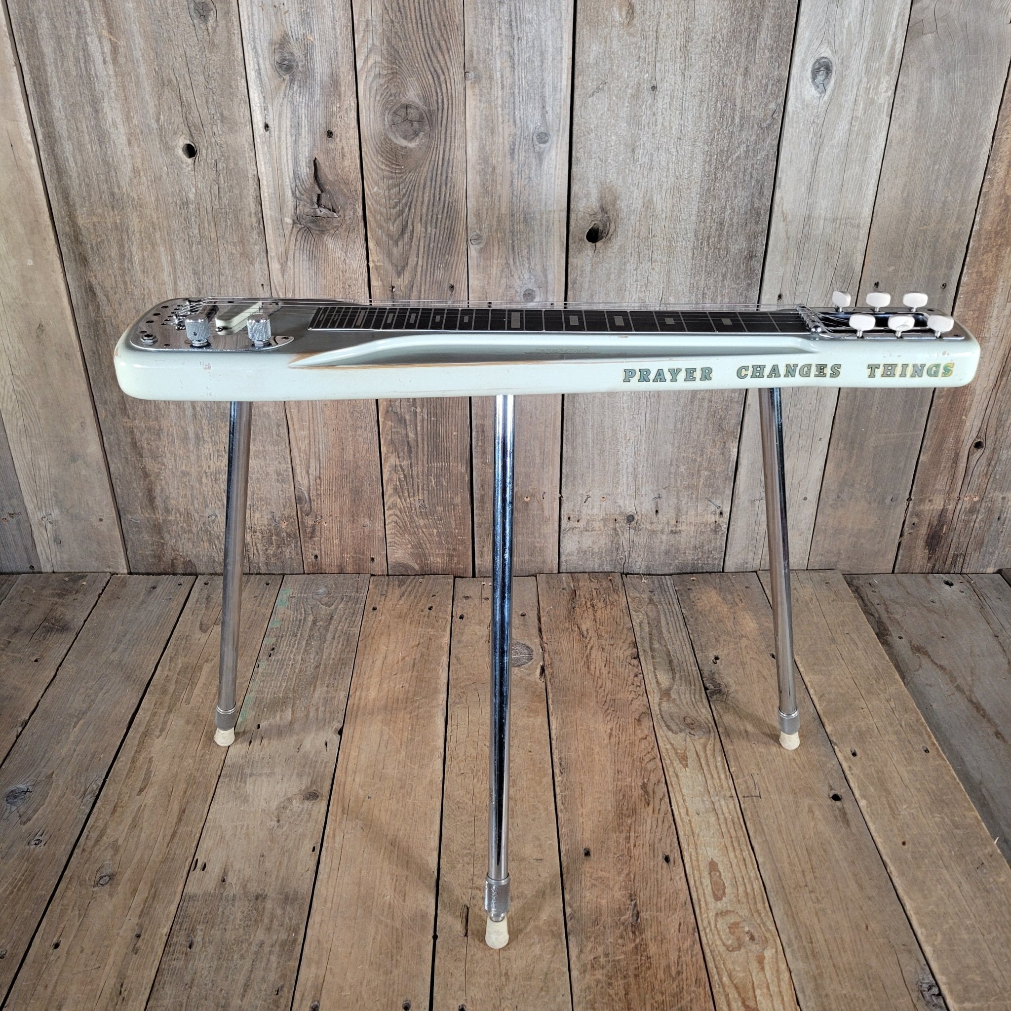 White by Fender Studio Deluxe Lap & Table Steel Guitar 1954 – Vintage Fender - Made Steel with Classic Tone - Mahar's Vintage Guitars