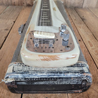White by Fender Studio Deluxe Lap & Table Steel Guitar 1954 – Vintage Fender - Made Steel with Classic Tone - Mahar's Vintage Guitars