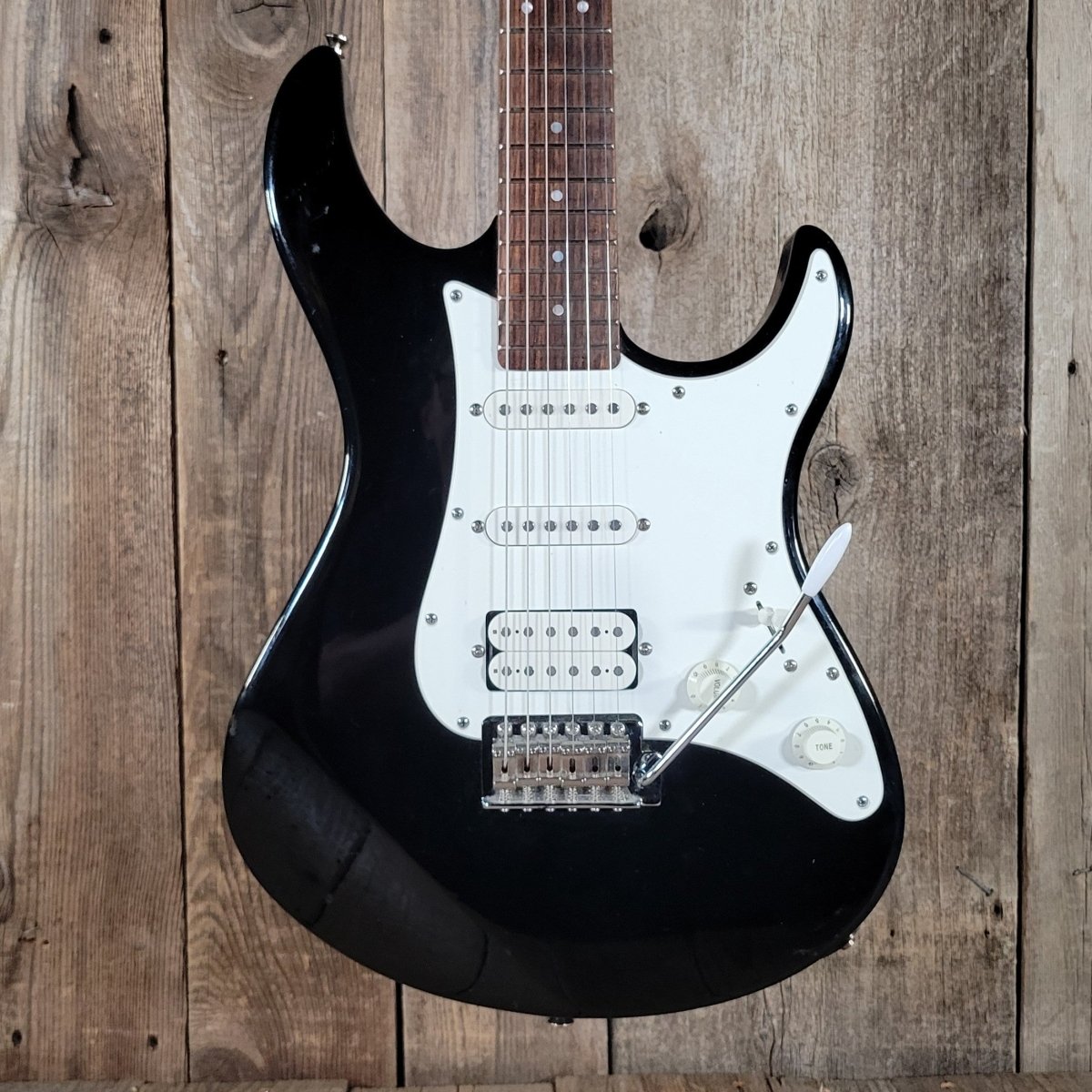 Yamaha EG112 HSS Strat Style Electric Guitar – Black Finish - Mahar's Vintage Guitars