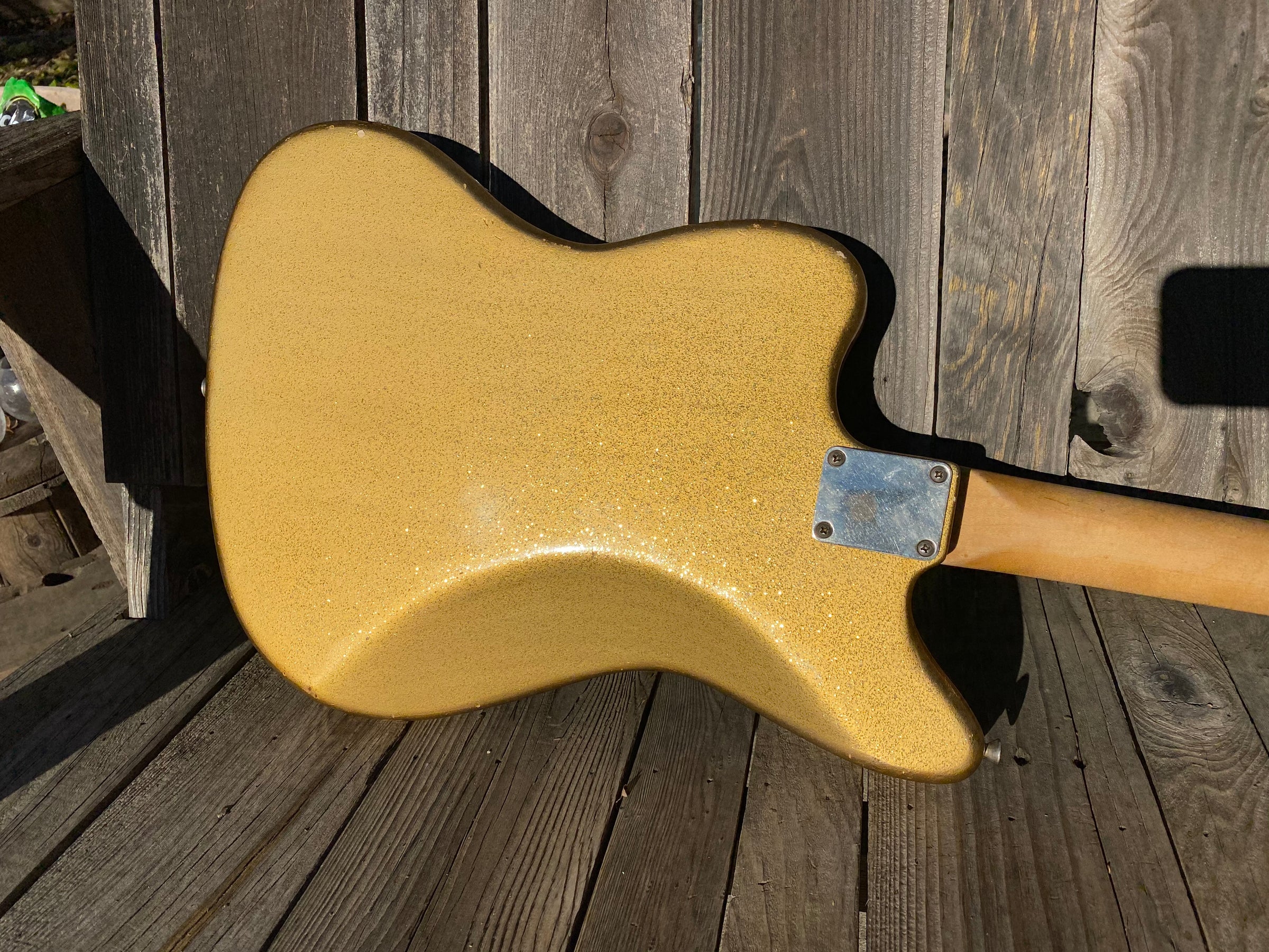 SOLD - Danocaster Offset Prototype 2020 Jazzmaster Gold Sparkle