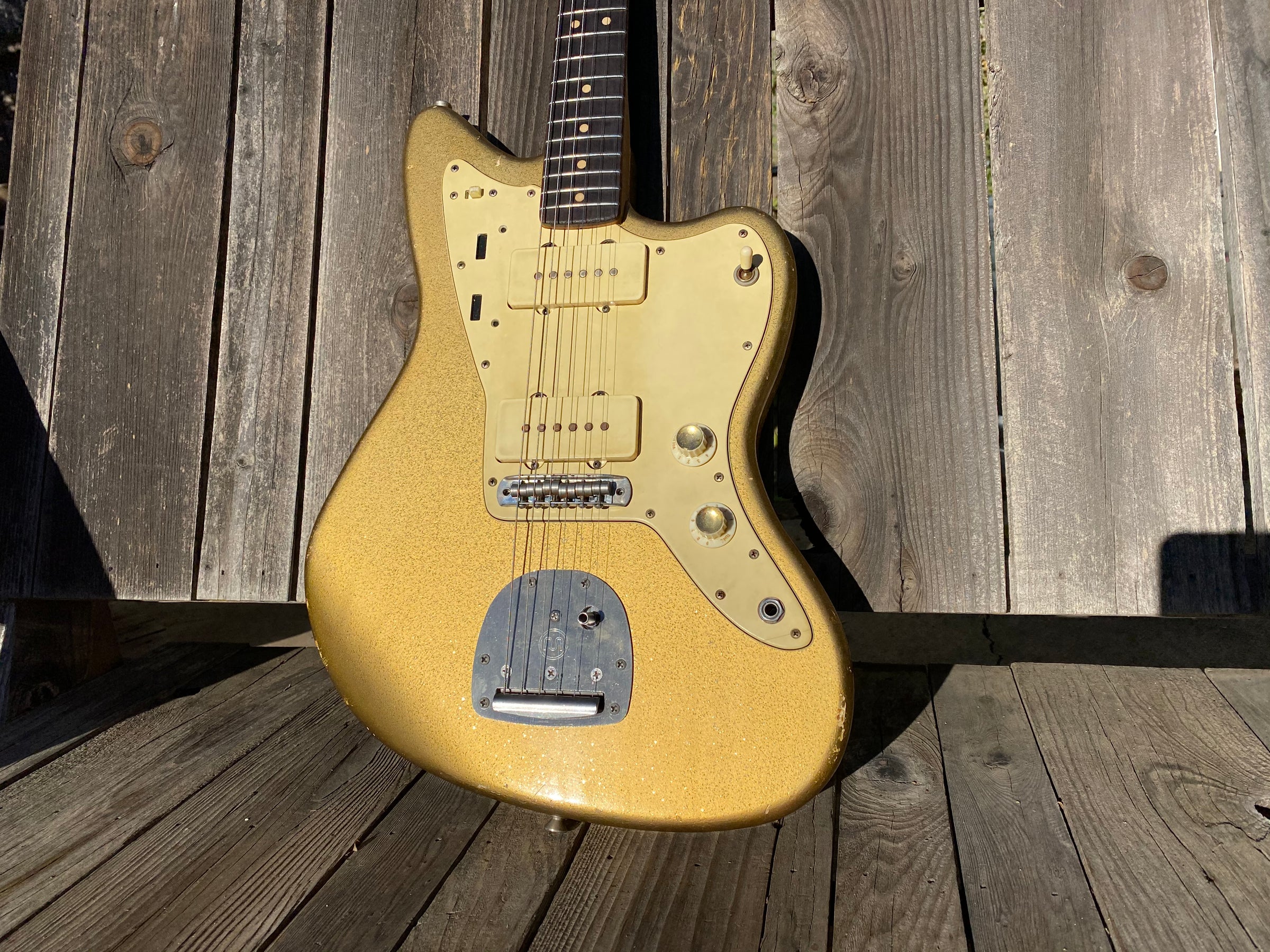 SOLD - Danocaster Offset Prototype 2020 Jazzmaster Gold Sparkle