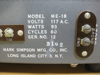 SOLD - Masco ME-18 PA Harmonica Harp Amp 1950s