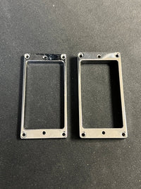 Chromed metal humbucker rings curved bottom Les Paul - Mahar's Vintage Guitars