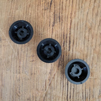 Fender Black Strat Knobs - Reproduction - Mahar's Vintage Guitars