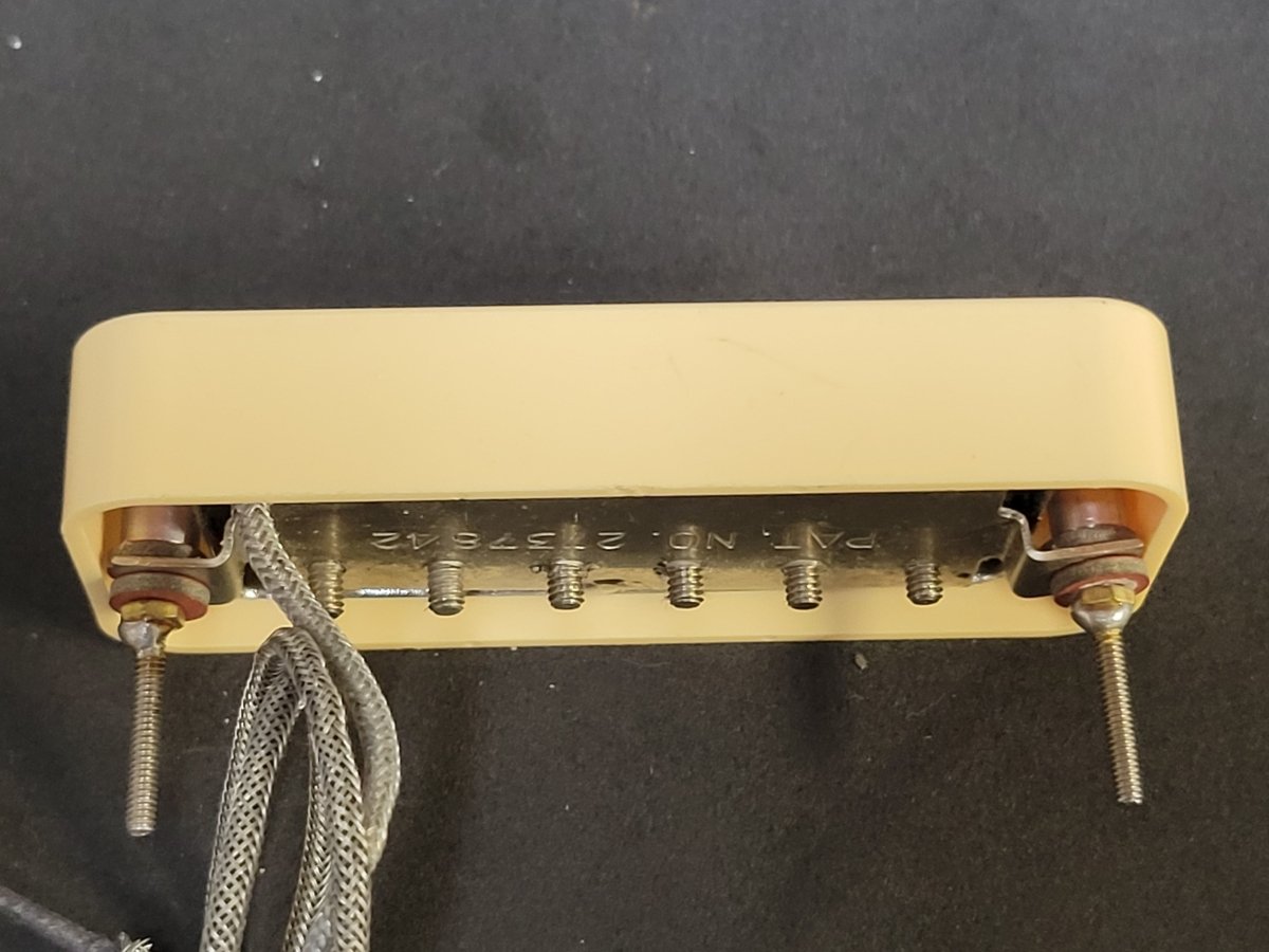 Gibson Mini Humbucker W/ Mounting Ring 1970s Patent Number Les Paul - Mahar's Vintage Guitars