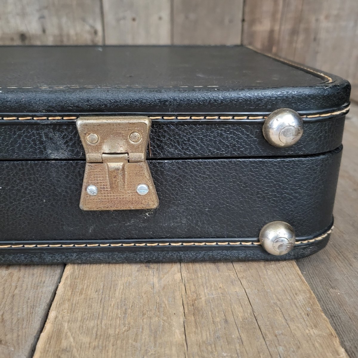 Gibson SG Les Paul Case 1960s Rectangle Black Gold - Mahar's Vintage Guitars