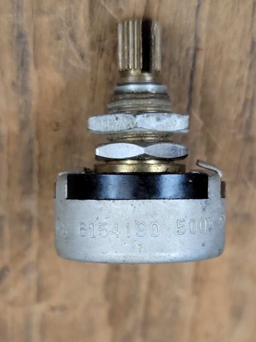 IRC Potentiometer 1955 500k Gibson Vintage Guitar Part - Mahar's Vintage Guitars