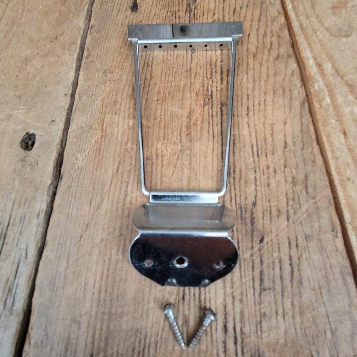 Kay Harmony 1960s Trapeze Tailpiece Chrome Trimmed With Two Screws - Mahar's Vintage Guitars