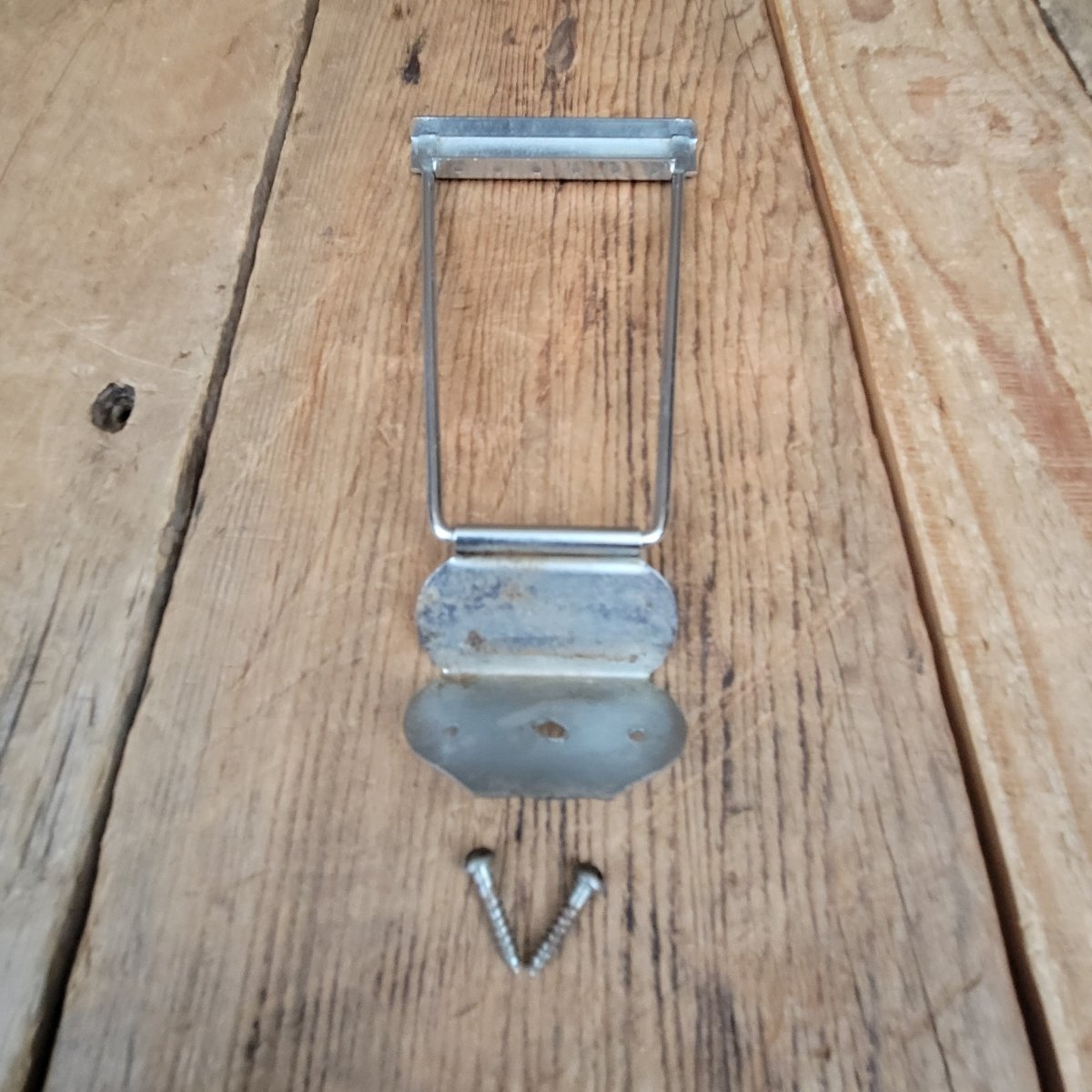 Kay Harmony 1960s Trapeze Tailpiece Chrome Trimmed With Two Screws - Mahar's Vintage Guitars