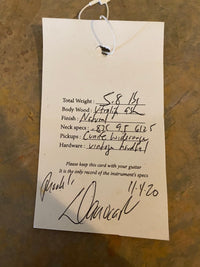 SOLD - Danocaster '72 Thinline 2020 Fender CuNiFe pickup loaded - Mahar's Vintage Guitars