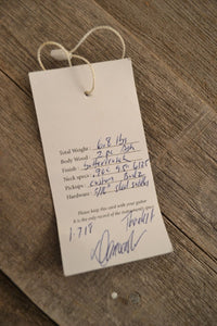 SOLD - Danocaster Blackguard 2018 Budz pickups 6lb 9oz - Mahar's Vintage Guitars