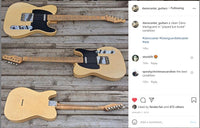 SOLD - Danocaster Blackguard 2018 Budz pickups 6lb 9oz - Mahar's Vintage Guitars