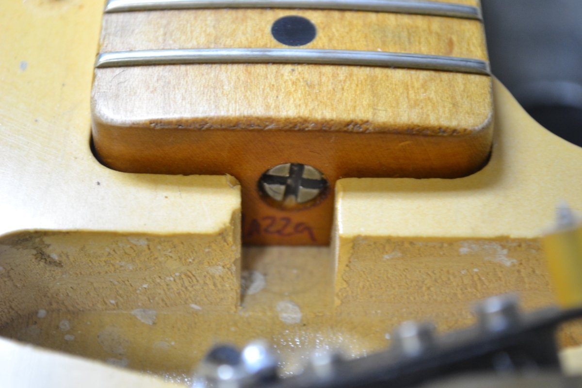 SOLD - Danocaster Blackguard 2018 Budz pickups 6lb 9oz - Mahar's Vintage Guitars