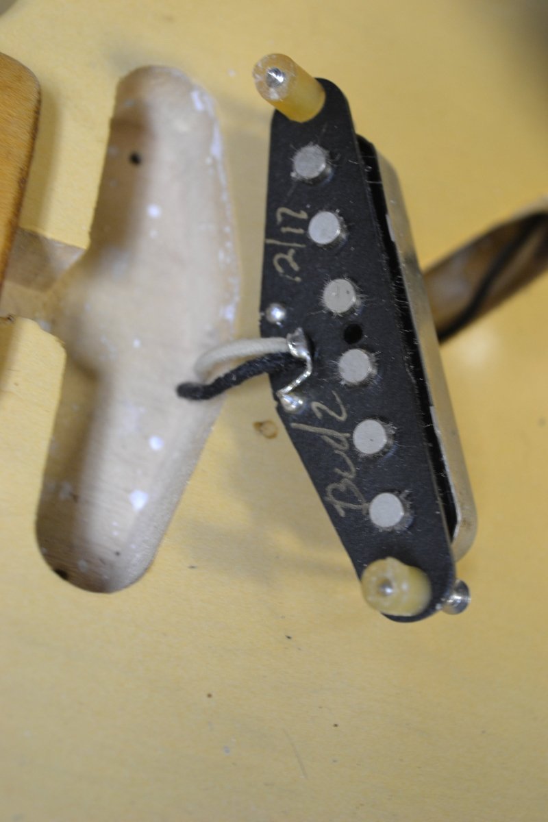 SOLD - Danocaster Blackguard 2018 Budz pickups 6lb 9oz - Mahar's Vintage Guitars