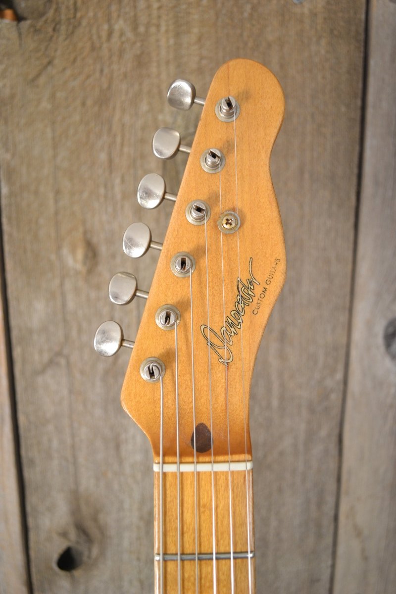 SOLD - Danocaster Blackguard 2018 Budz pickups 6lb 9oz - Mahar's Vintage Guitars